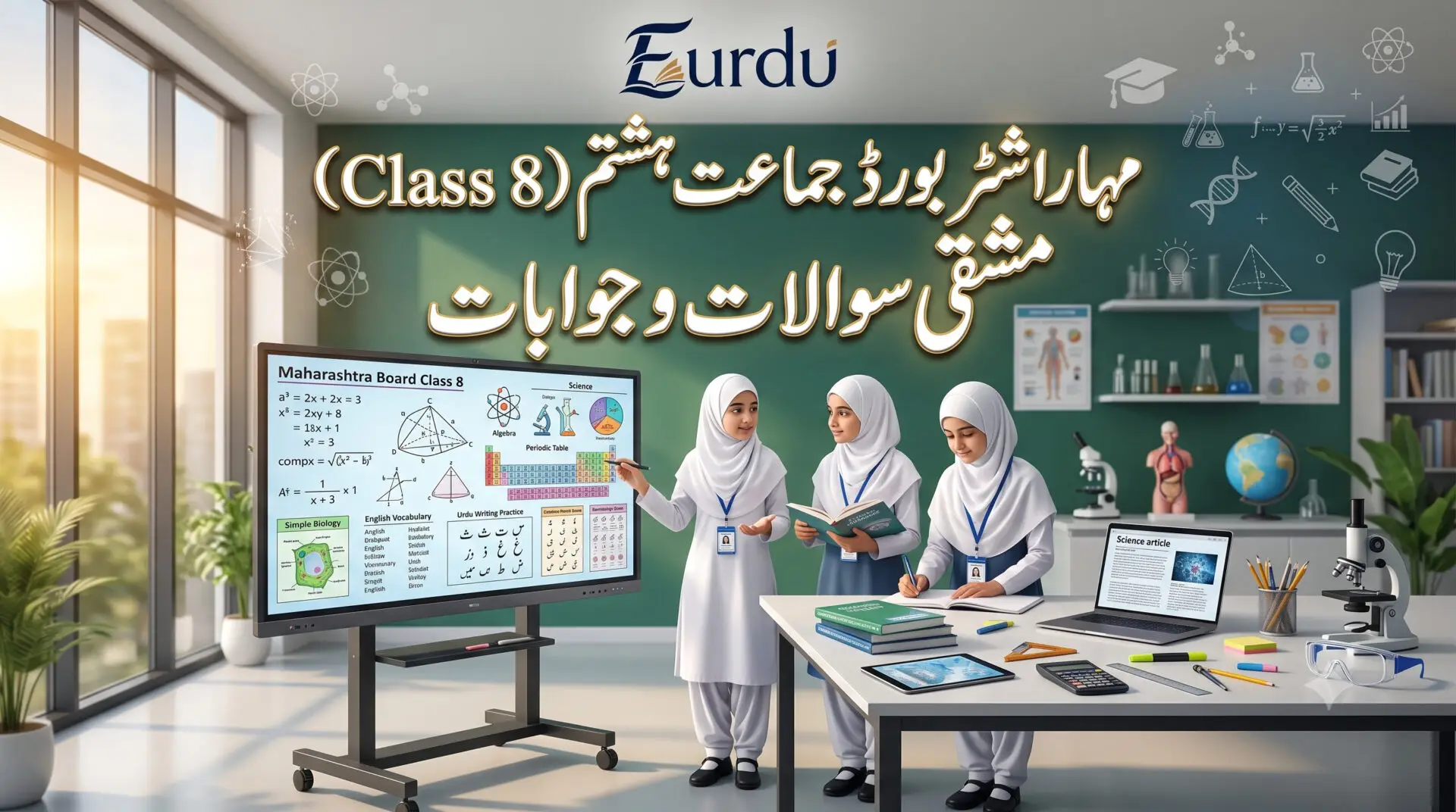 Maharashtra board class 8 urdu medium study material
